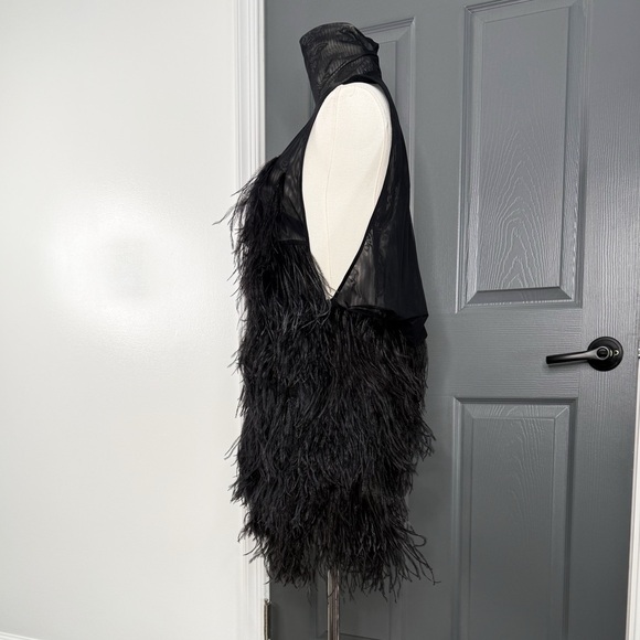 The Attico Feather Tulle Minidress - Picture 5 of 9